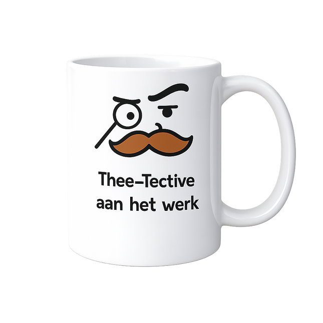 Thee-Tective aan het werk