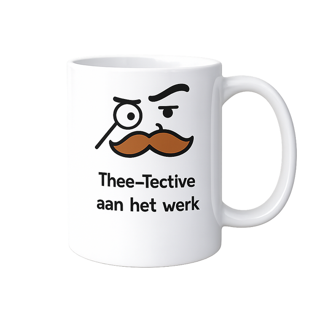 Thee-Tective aan het werk