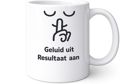 Geluid uit Resultaat aan